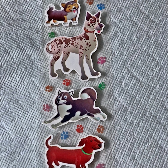 Sandy Lion Dogs Scrapbooking Bundle 3D Stickers Rubber Stamps NOS - Picture 2 of 9